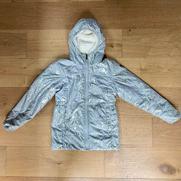 North Face !!Reversible!! Girls Medium Winter Coat - Picture 13 of 14